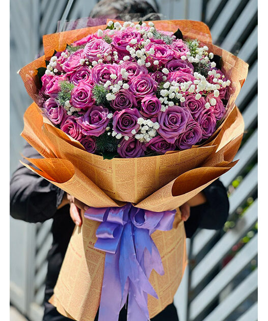 Bó Hoa Hồng Tím