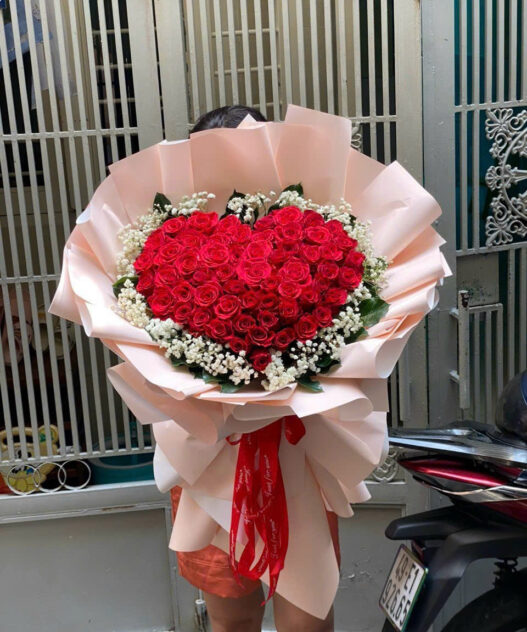 Bó hoa Trái tim Nồng nàn