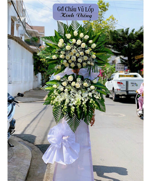 Lẵng Hoa Kính Viếng Giá Rẻ