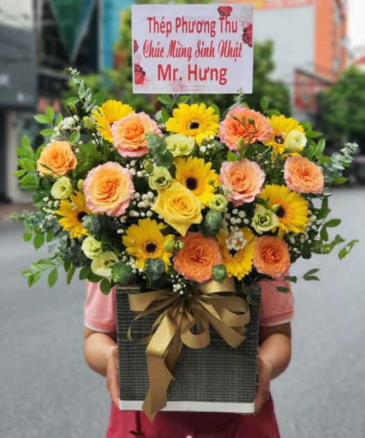 giỏ hoa chúc mừng 20/10