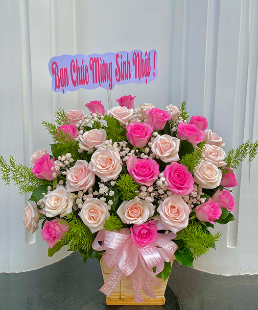 Giỏ Hoa Chúc Mừng Đẹp